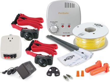 PetSafe Basic In Ground Pet Fence – Includes TWO Waterproof Collars