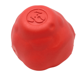 Asteroid Rubber Dog Chew Toy for Heavy Chewers | Red Retrieving Toy | USA Made